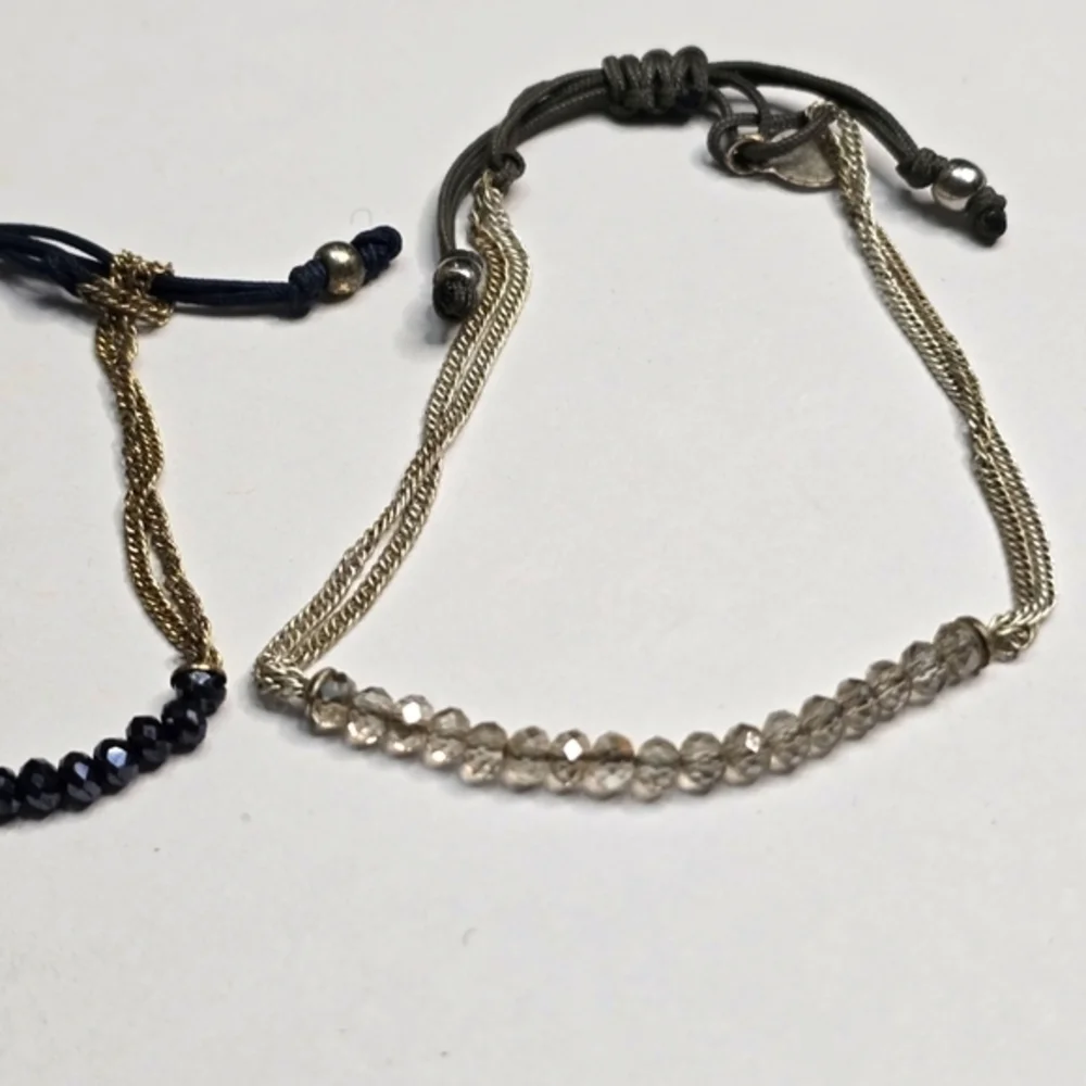 Stella‎ & Dot Black and Gold Beaded Bracelets Set